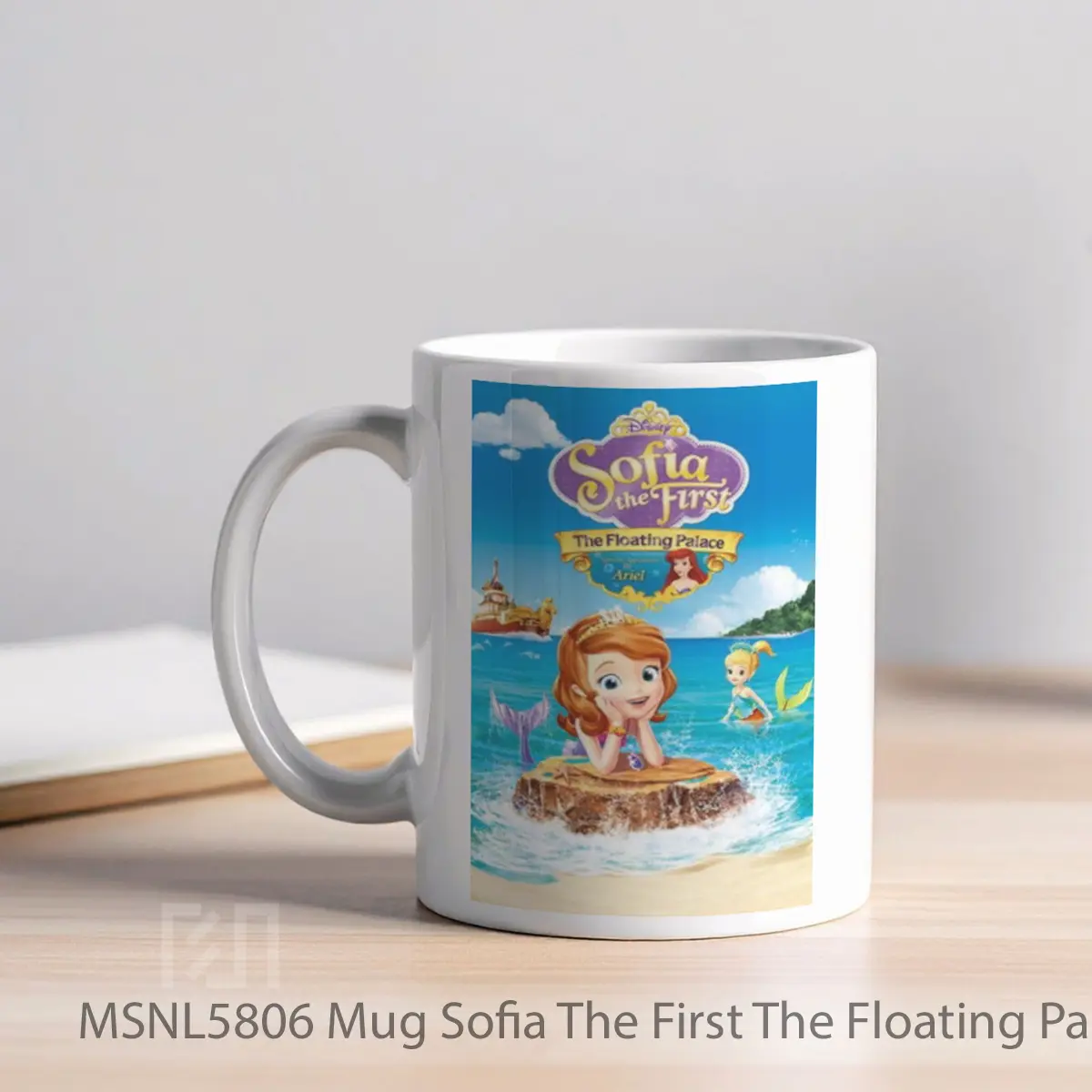 Mug Sofia The First The Floating Palace Gelas Keramik Tema Film MSNL5806 - Tampak Kiri