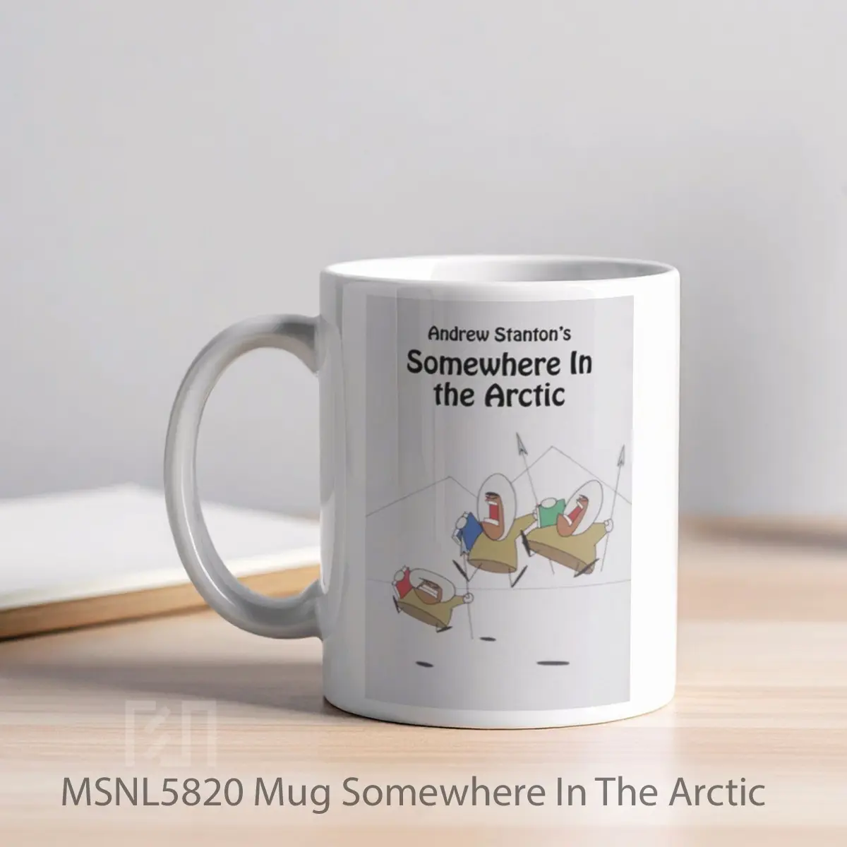 Mug Somewhere In The Arctic Gelas Keramik Tema Film MSNL5820 - Tampak Kiri