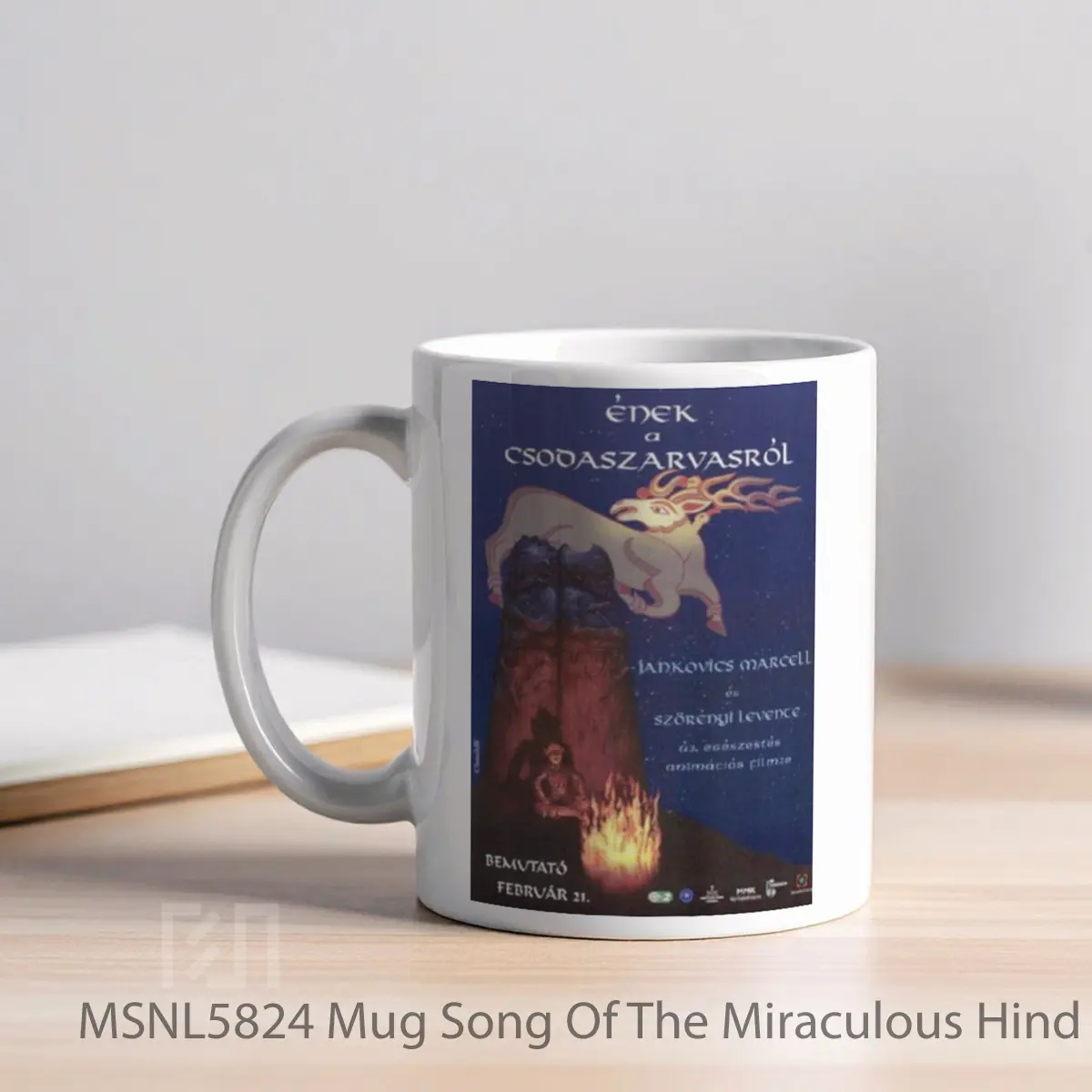 Mug Song Of The Miraculous Hind Gelas Keramik Tema Film MSNL5824 - Tampak Kiri