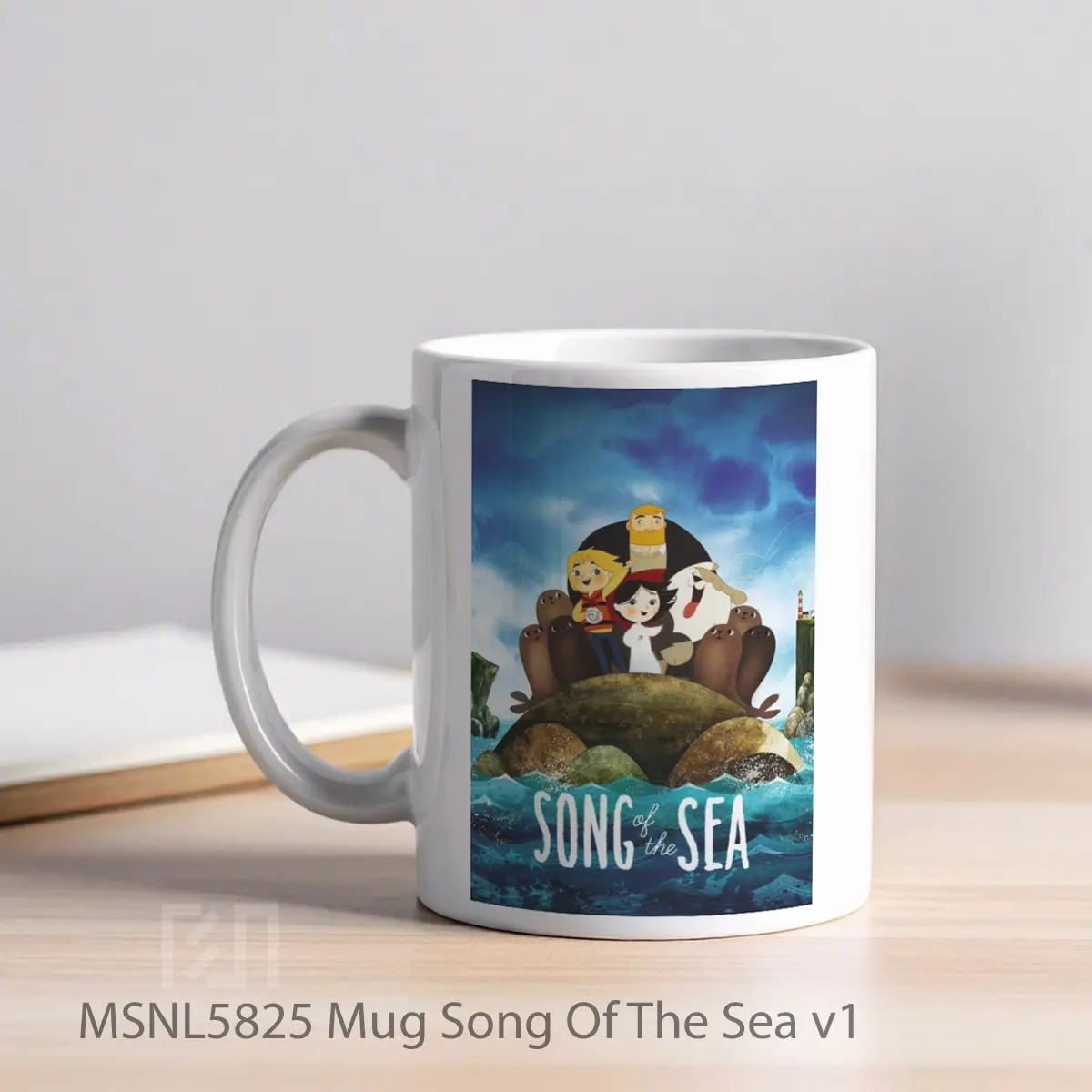 Mug Song Of The Sea V1 Gelas Keramik Tema Film MSNL5825 - Tampak Kiri
