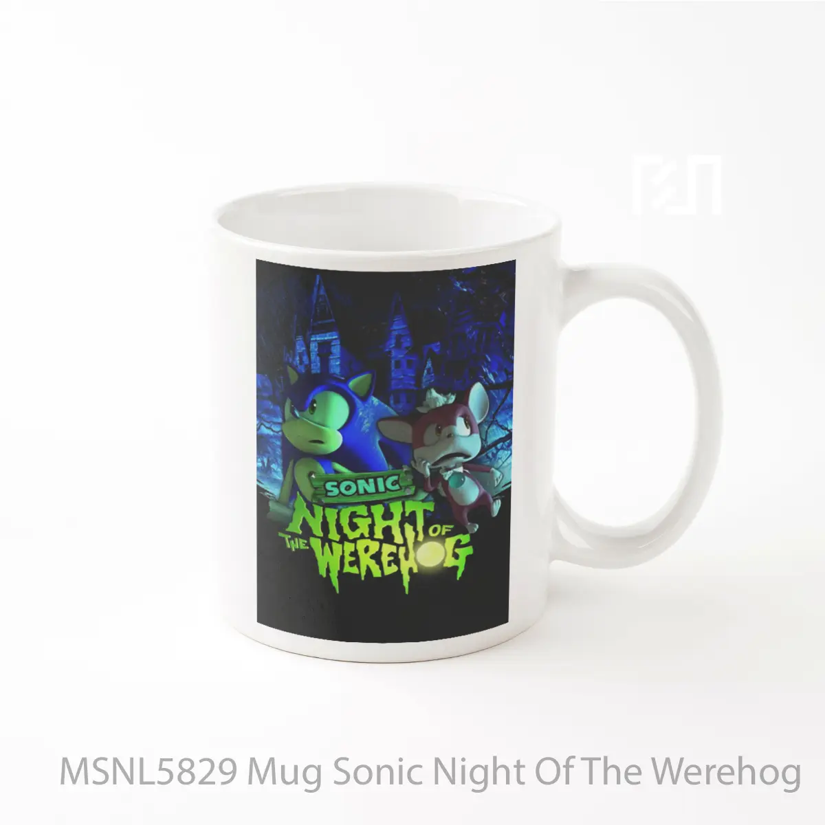 Mug Sonic Night Of The Werehog Gelas Keramik Tema Film MSNL5829
