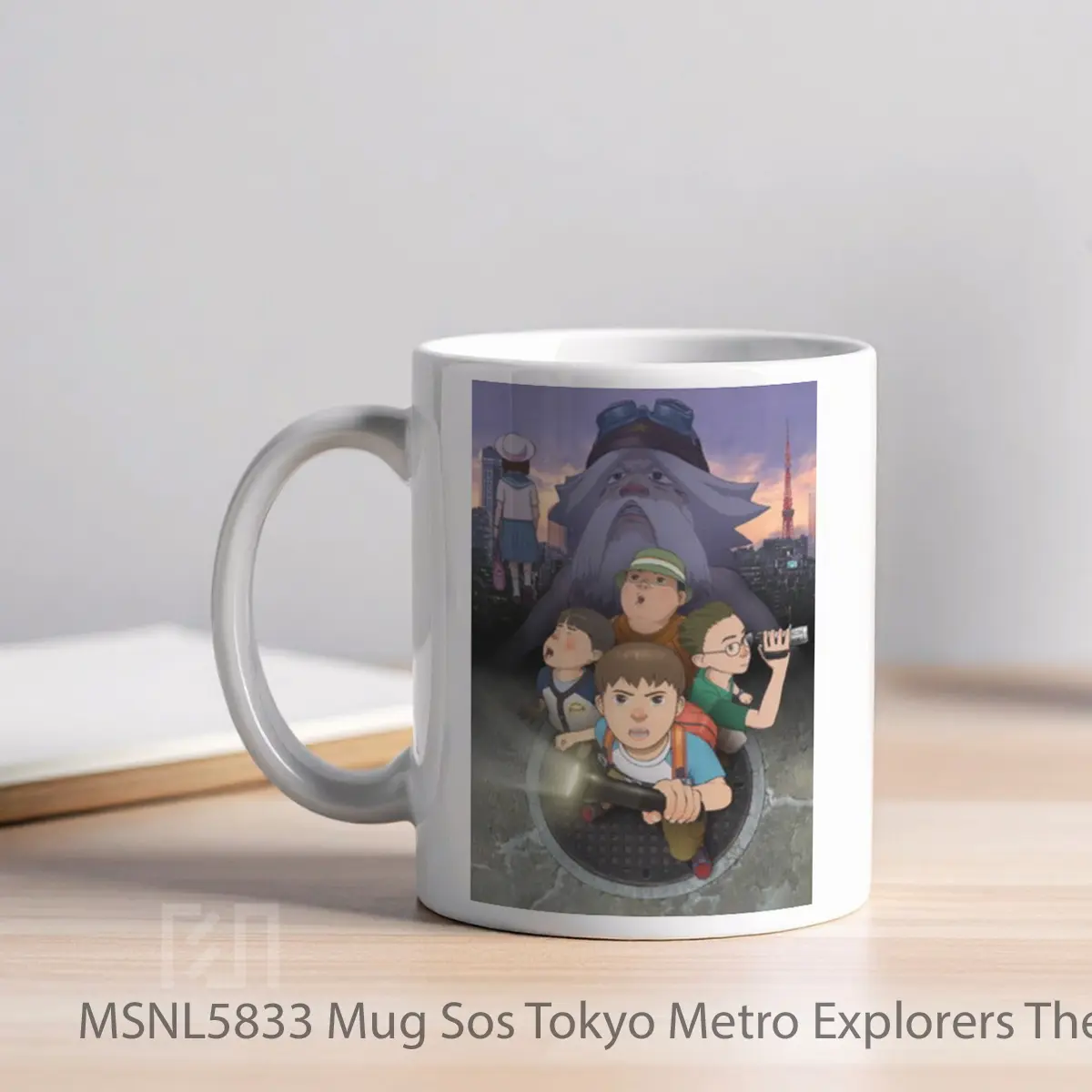 Mug Sos Tokyo Metro Explorers The Next Gelas Keramik Tema Film MSNL5833 - Tampak Kiri