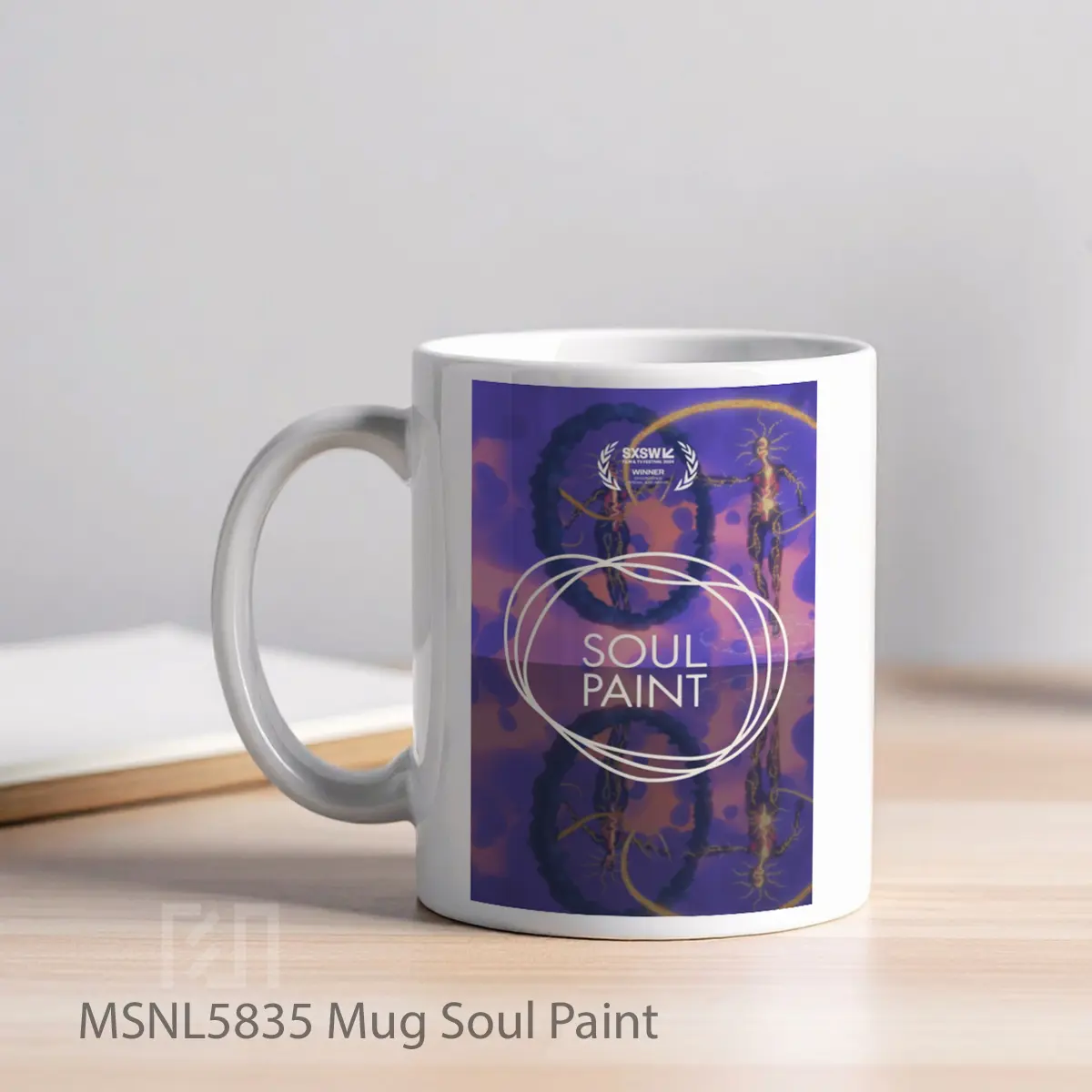 Mug Soul Paint Gelas Keramik Tema Film MSNL5835 - Tampak Kiri