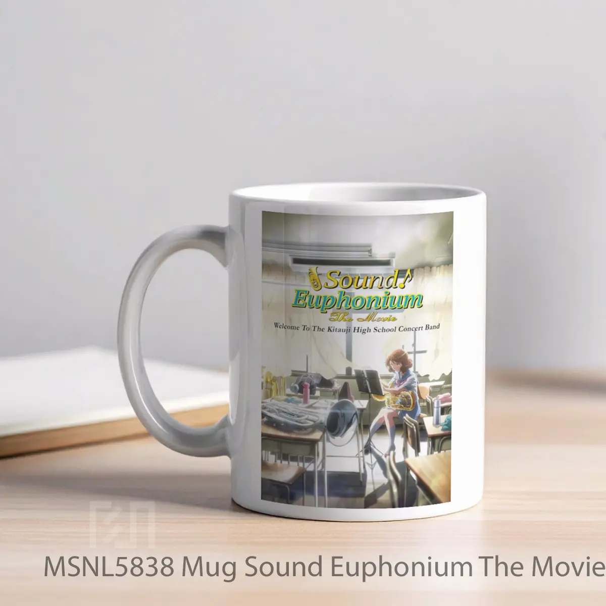 Mug Sound Euphonium The Movie Welcome To The Kitauji High School Concert Band Gelas Keramik Tema Film MSNL5838 - Tampak Kiri