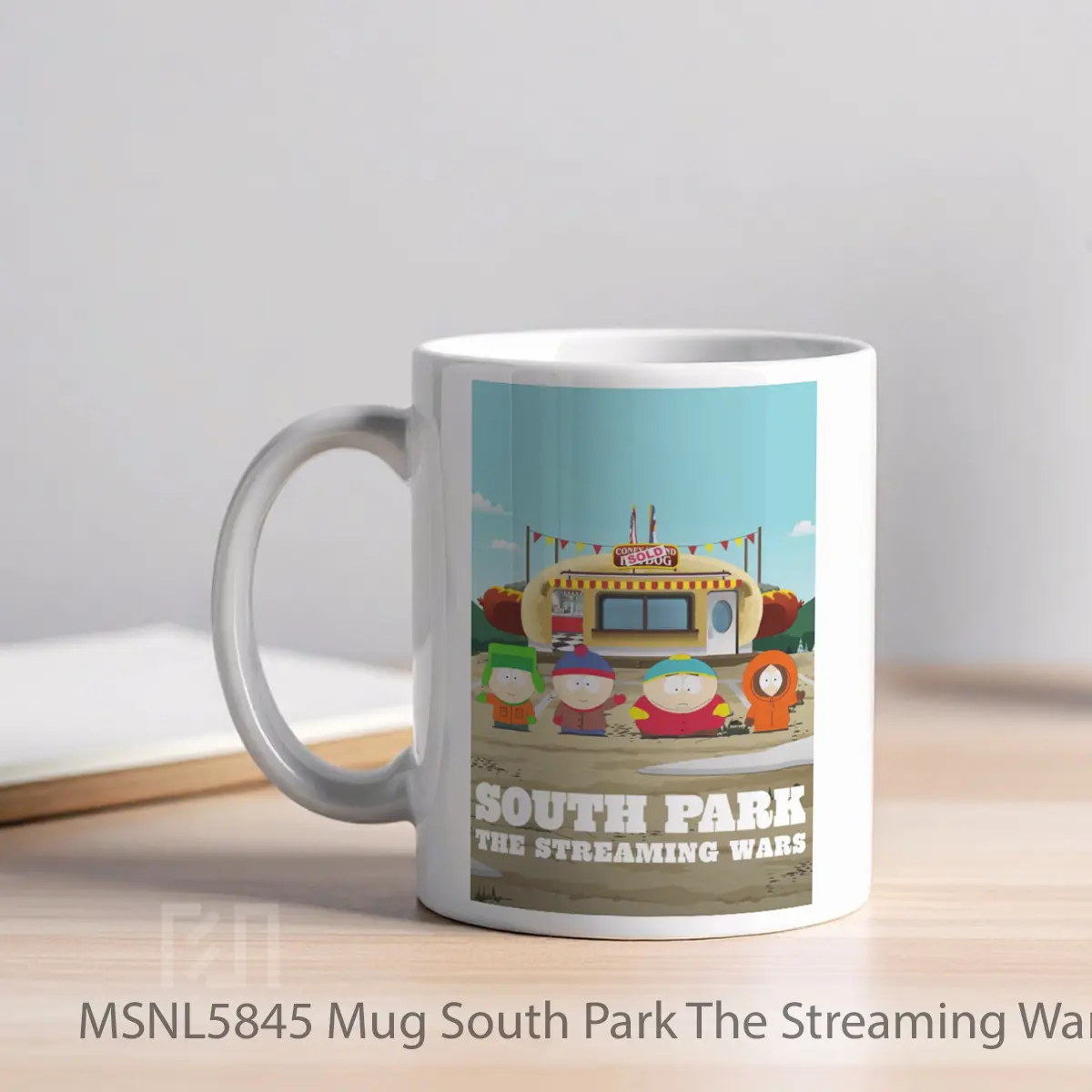 Mug South Park The Streaming Wars Gelas Keramik Tema Film MSNL5845 - Tampak Kiri