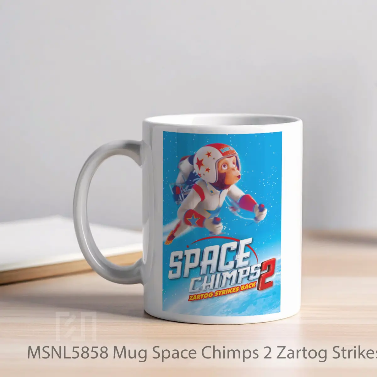 Mug Space Chimps 2 Zartog Strikes Back Gelas Keramik Tema Film MSNL5858 - Tampak Kiri