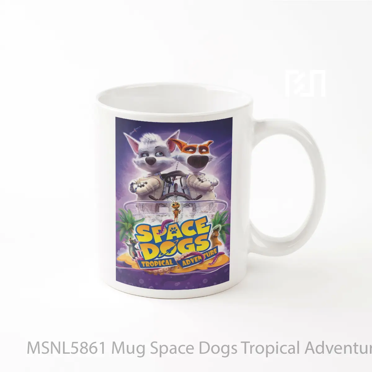 Mug Space Dogs Tropical Adventure Gelas Keramik Tema Film MSNL5861