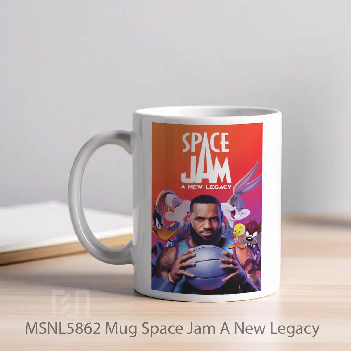 Mug Space Jam A New Legacy Gelas Keramik Tema Film MSNL5862 - Tampak Kiri