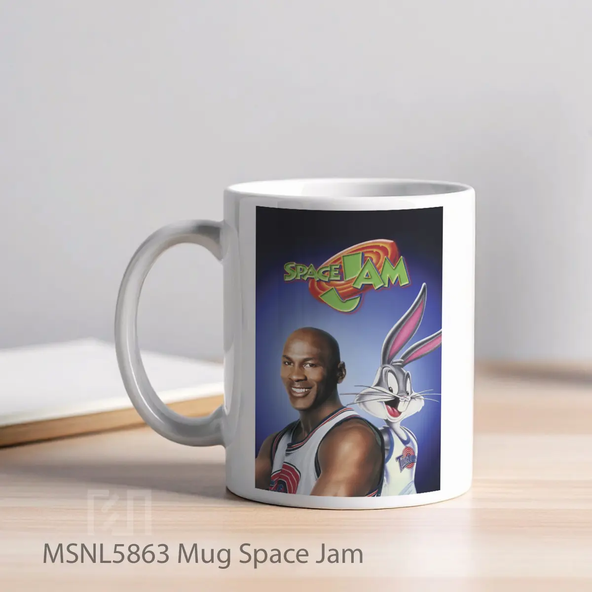 Mug Space Jam Gelas Keramik Tema Film MSNL5863 - Tampak Kiri
