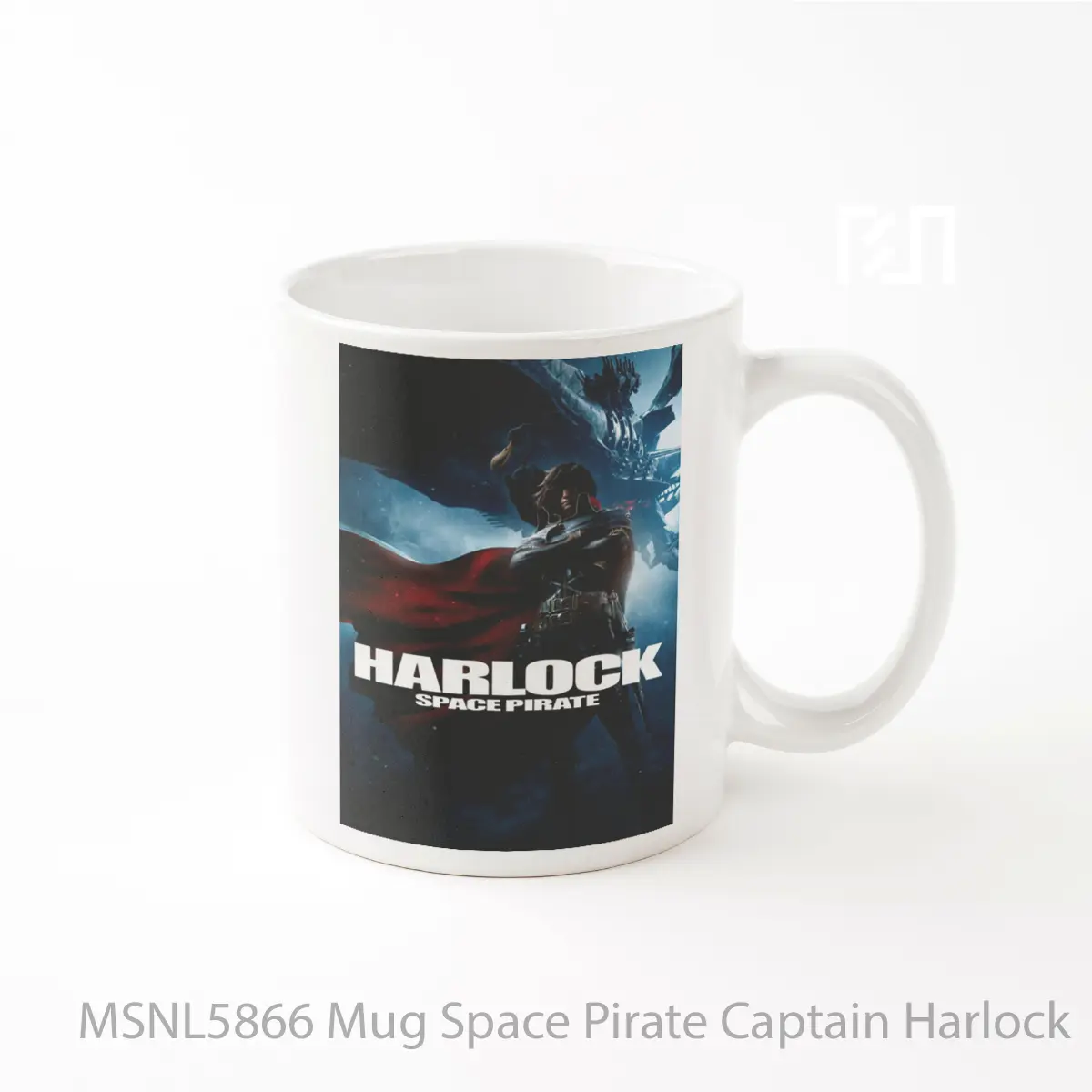 Mug Space Pirate Captain Harlock Gelas Keramik Tema Film MSNL5866