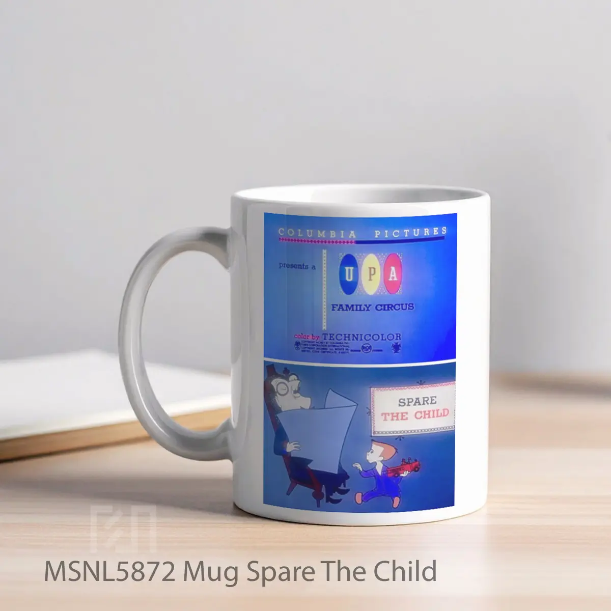 Mug Spare The Child Gelas Keramik Tema Film MSNL5872 - Tampak Kiri