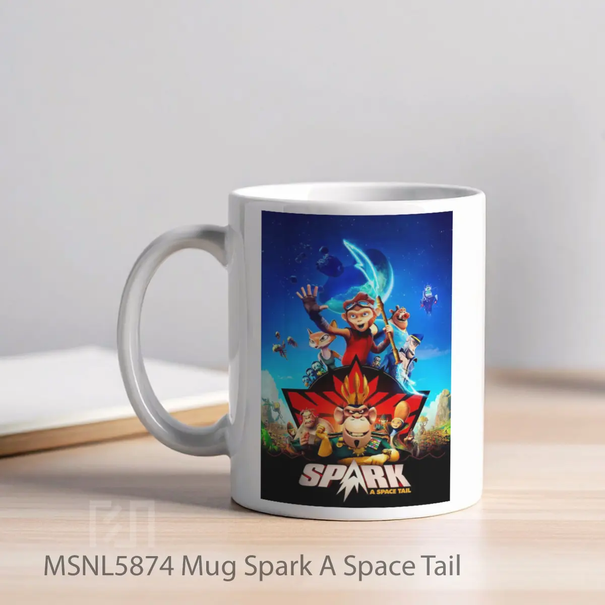 Mug Spark A Space Tail Gelas Keramik Tema Film MSNL5874 - Tampak Kiri
