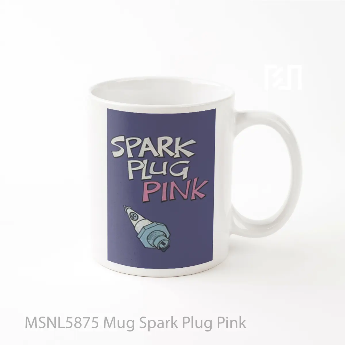 Mug Spark Plug Pink Gelas Keramik Tema Film MSNL5875