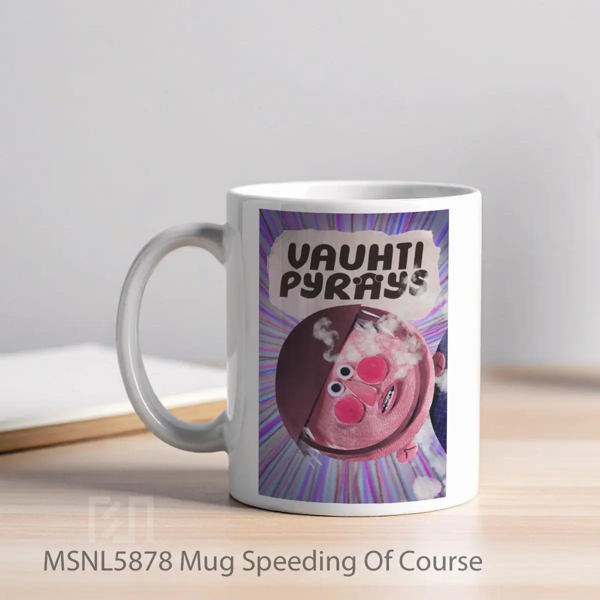 Mug Speeding Of Course Gelas Keramik Tema Film MSNL5878 - Tampak Kiri