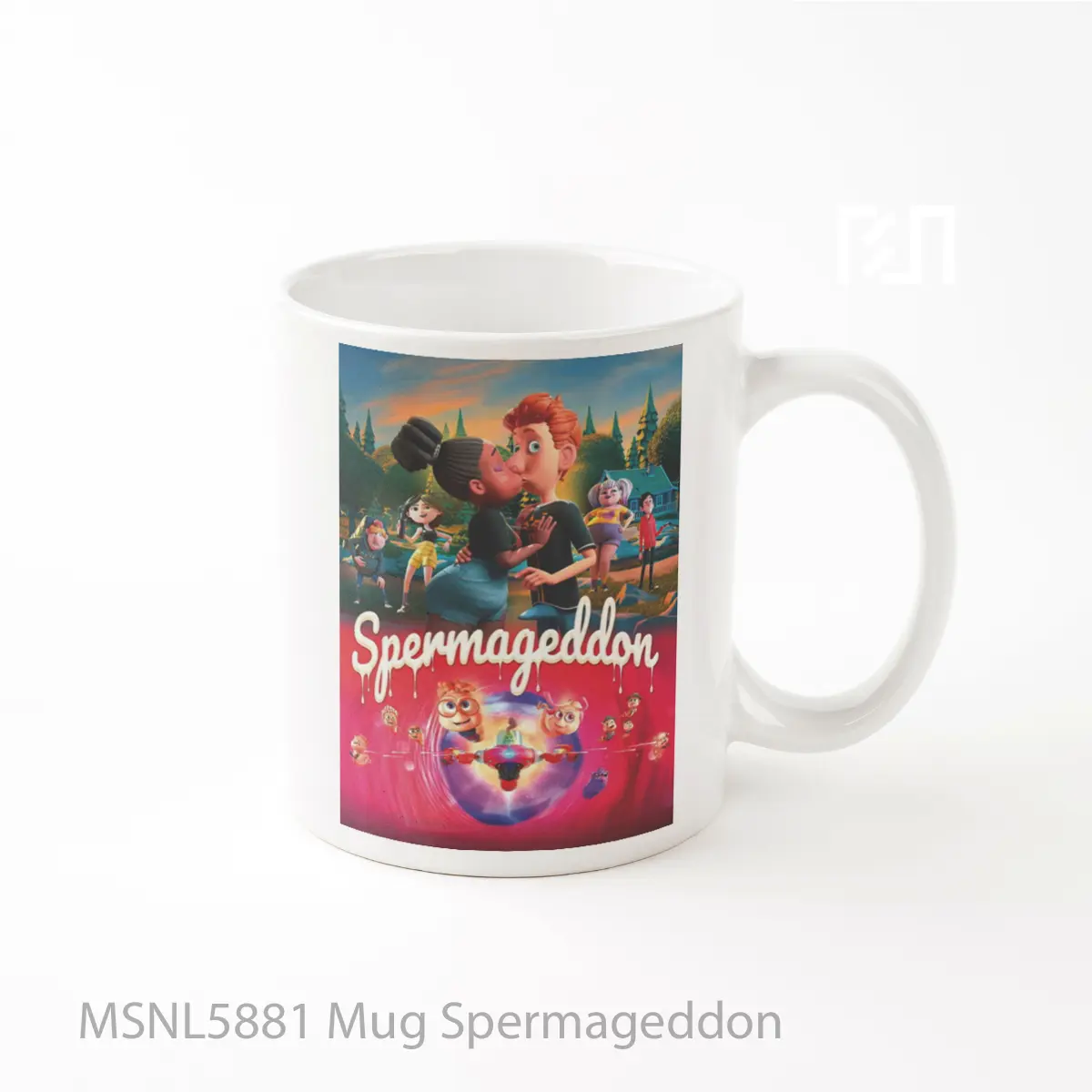 Mug Spermageddon Gelas Keramik Tema Film MSNL5881