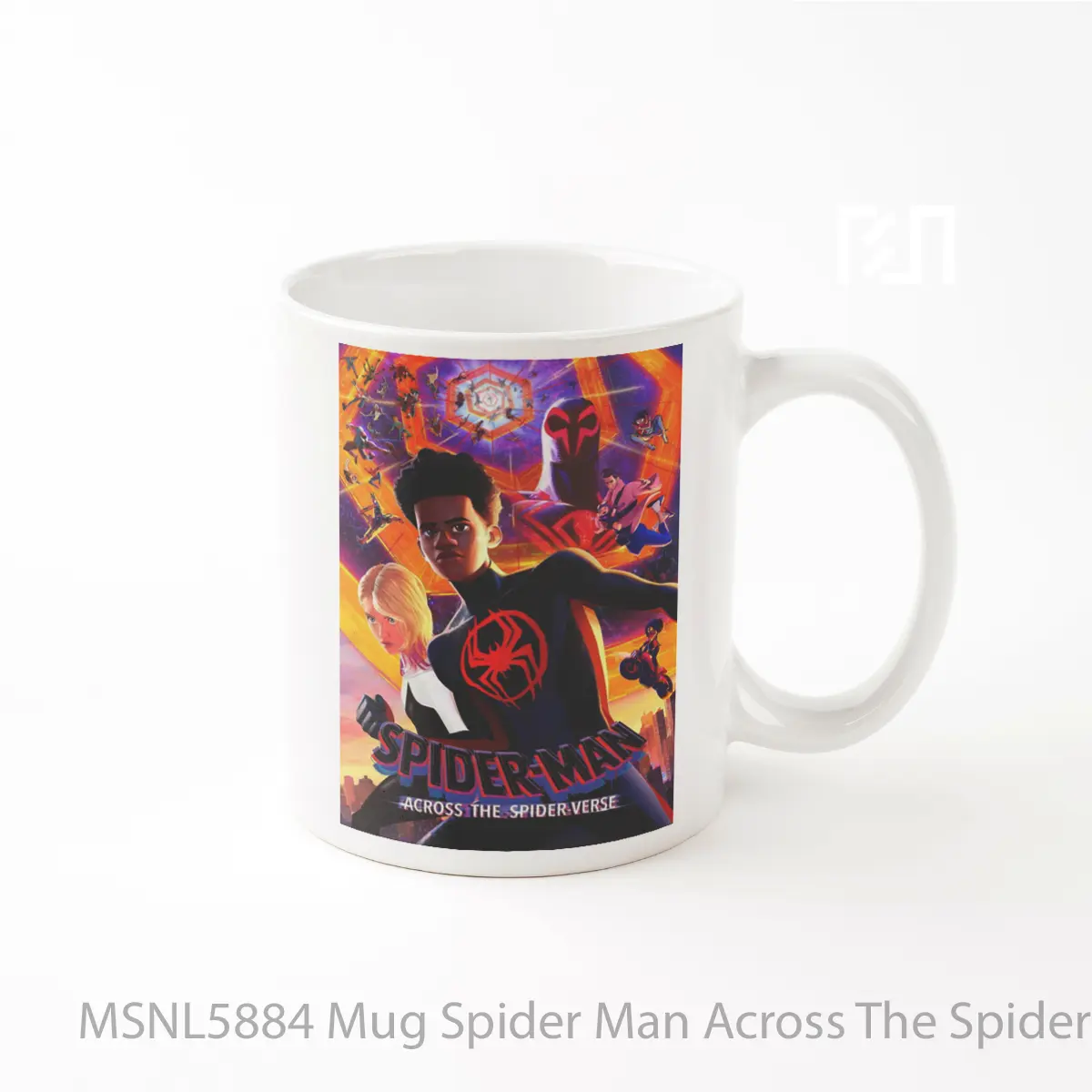 Mug Spider Man Across The Spider Verse Gelas Keramik Tema Film MSNL5884