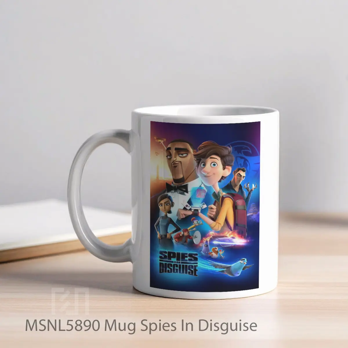 Mug Spies In Disguise Gelas Keramik Tema Film MSNL5890 - Tampak Kiri