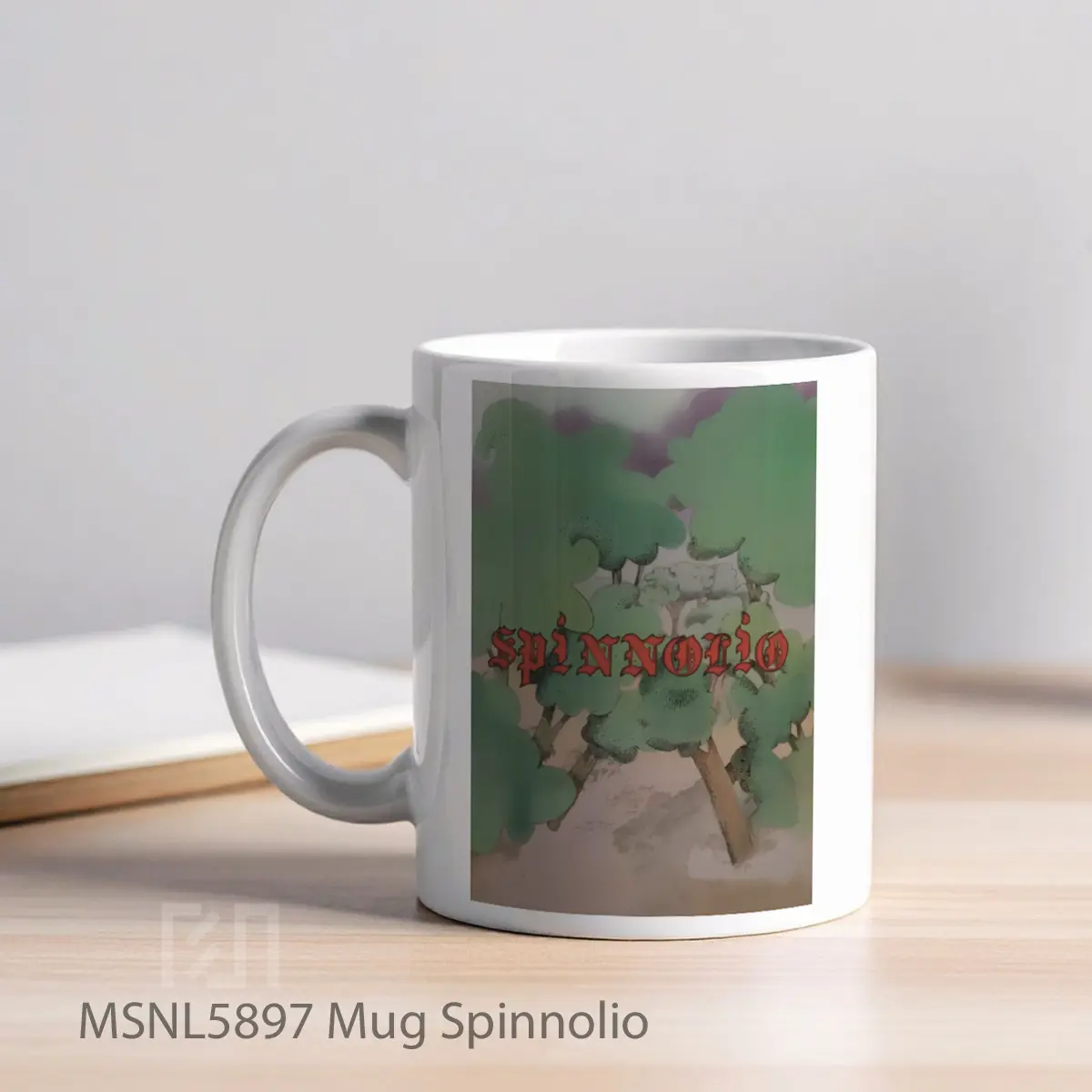 Mug Spinnolio Gelas Keramik Tema Film MSNL5897 - Tampak Kiri