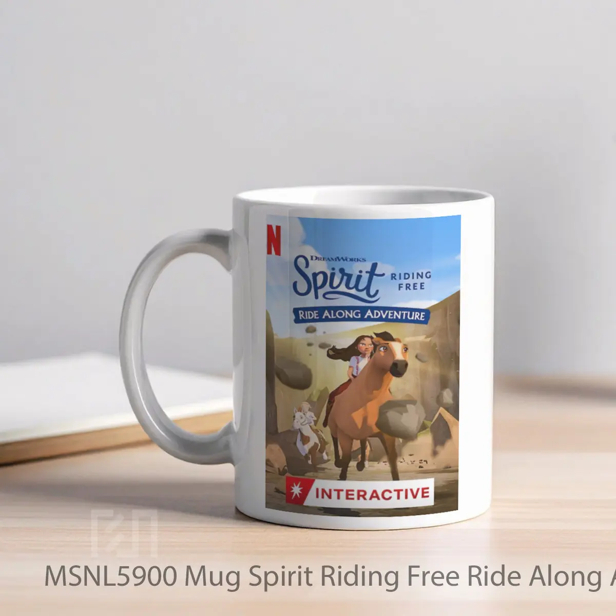 Mug Spirit Riding Free Ride Along Adventure Gelas Keramik Tema Film MSNL5900 - Tampak Kiri