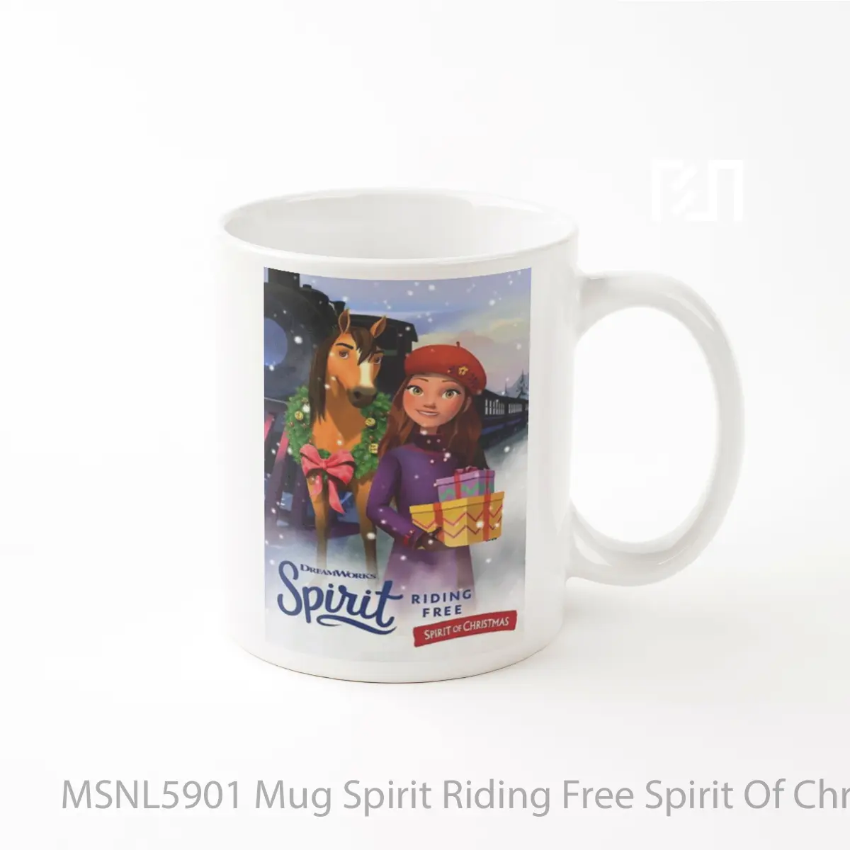 Mug Spirit Riding Free Spirit Of Christmas Gelas Keramik Tema Film MSNL5901