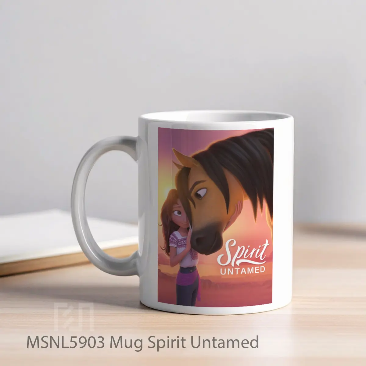 Mug Spirit Untamed Gelas Keramik Tema Film MSNL5903 - Tampak Kiri