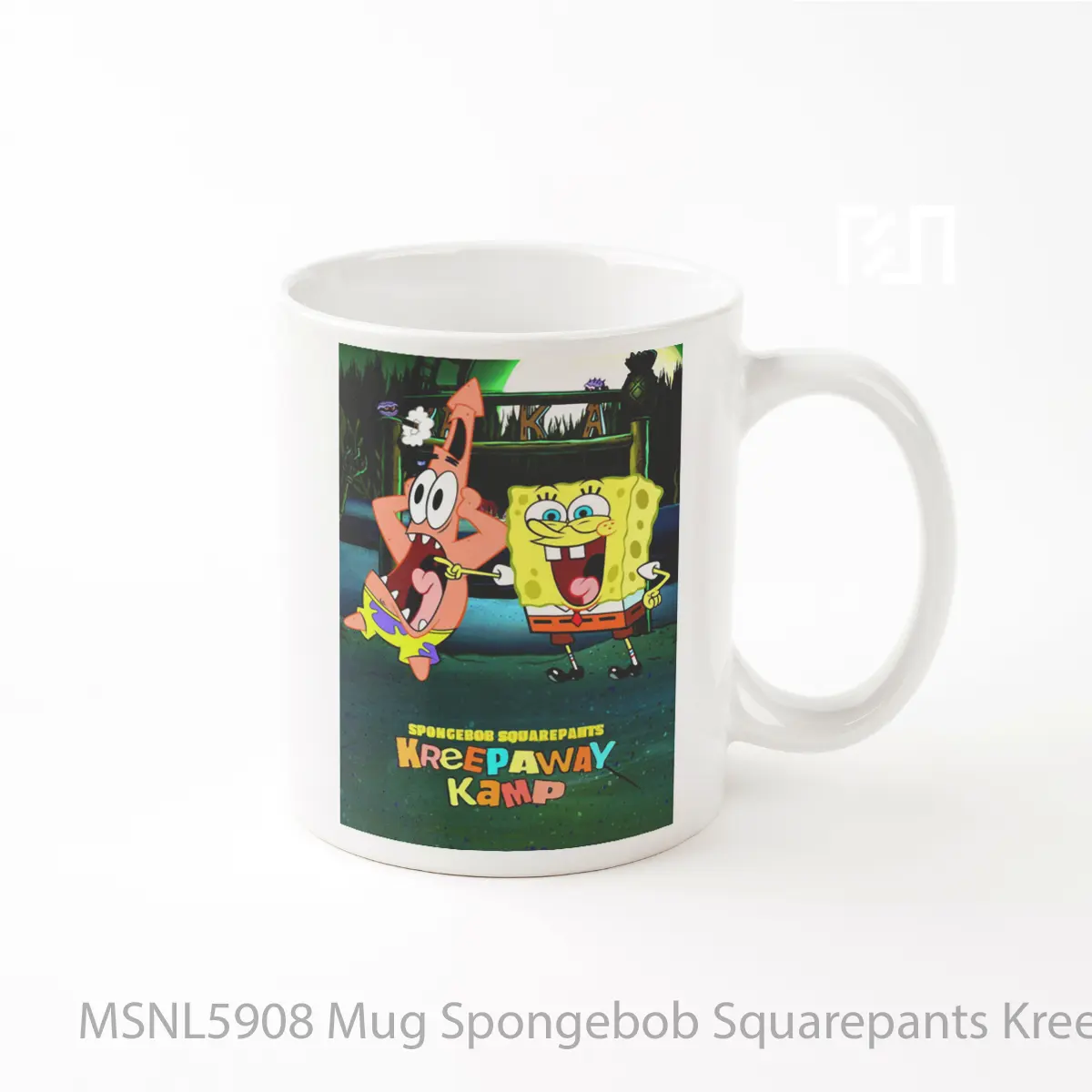 Mug Spongebob Squarepants Kreepaway Kamp Gelas Keramik Tema Film MSNL5908