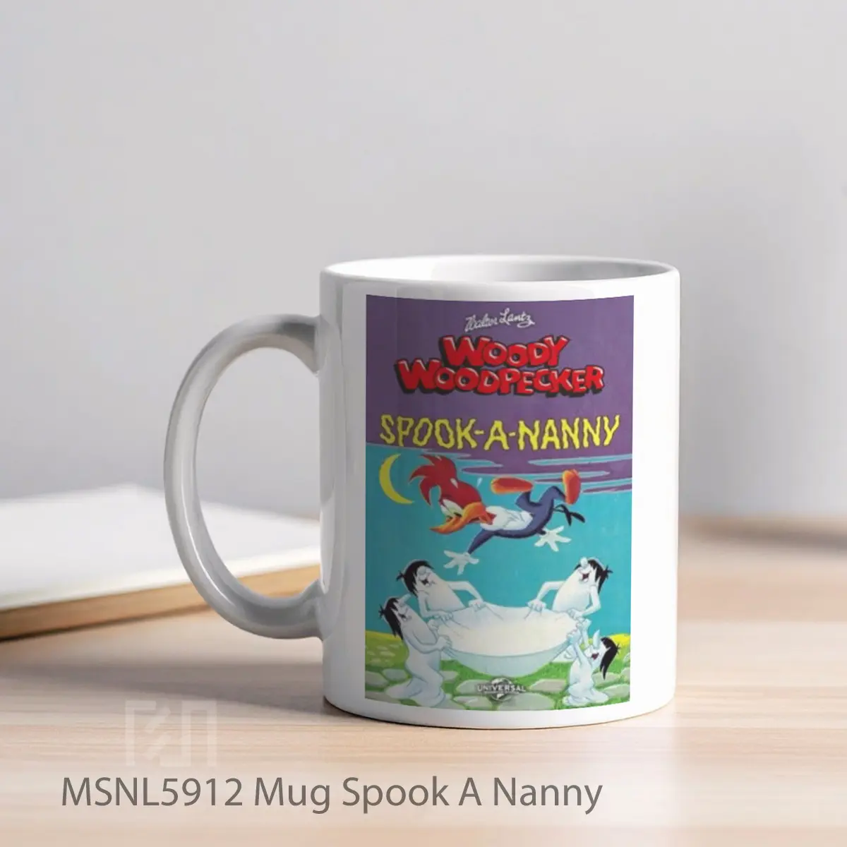 Mug Spook A Nanny Gelas Keramik Tema Film MSNL5912 - Tampak Kiri