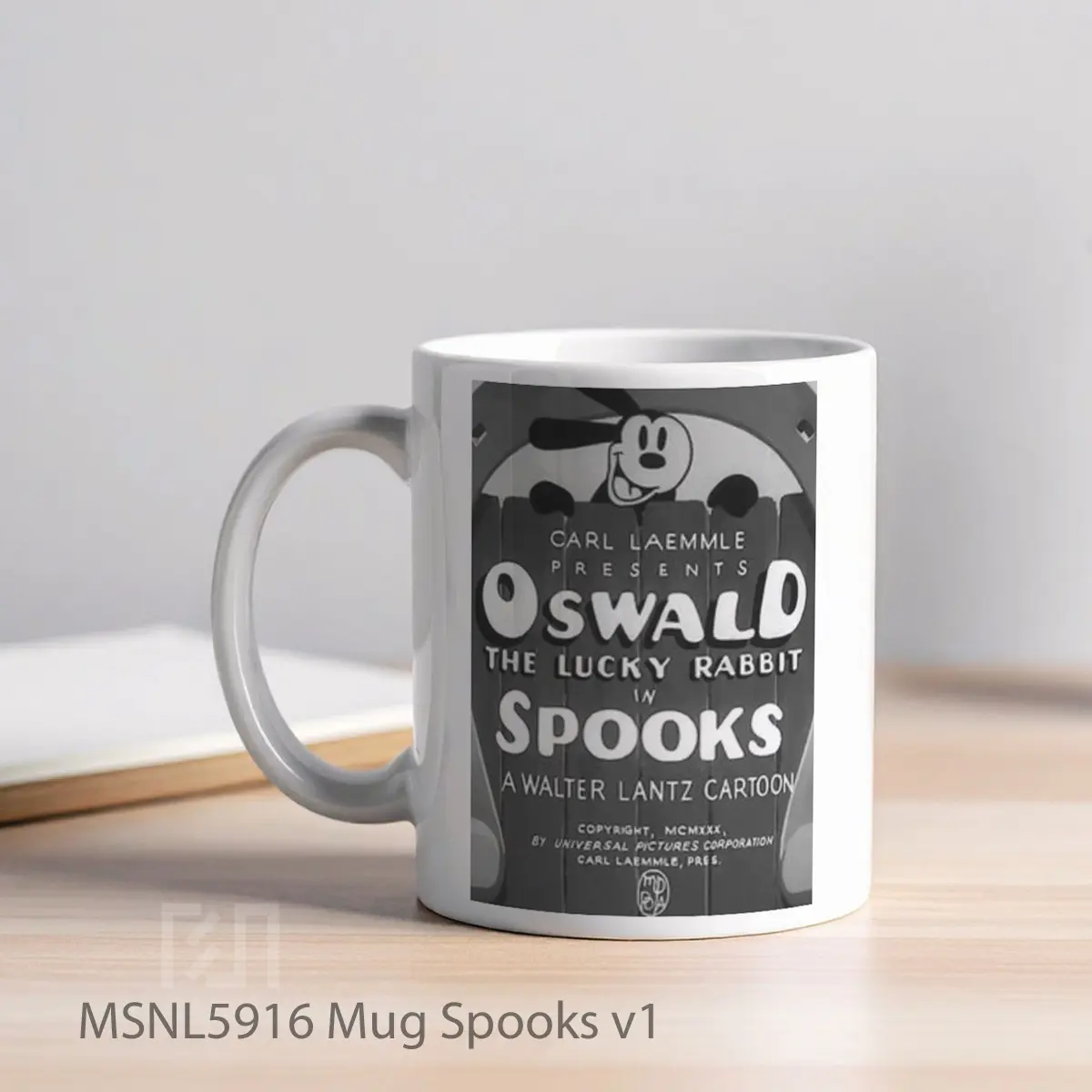 Mug Spooks V1 Gelas Keramik Tema Film MSNL5916 - Tampak Kiri