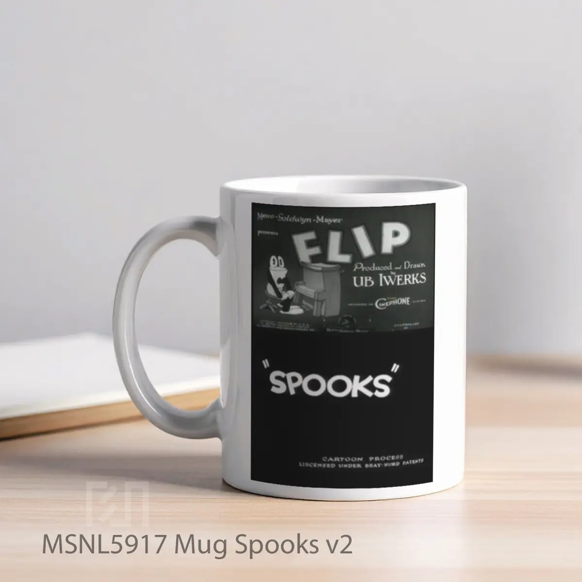 Mug Spooks V2 Gelas Keramik Tema Film MSNL5917 - Tampak Kiri