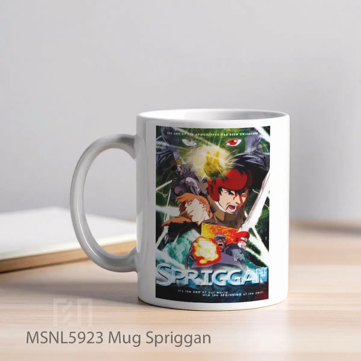 Mug Spriggan Gelas Keramik Tema Film MSNL5923 - Tampak Kiri