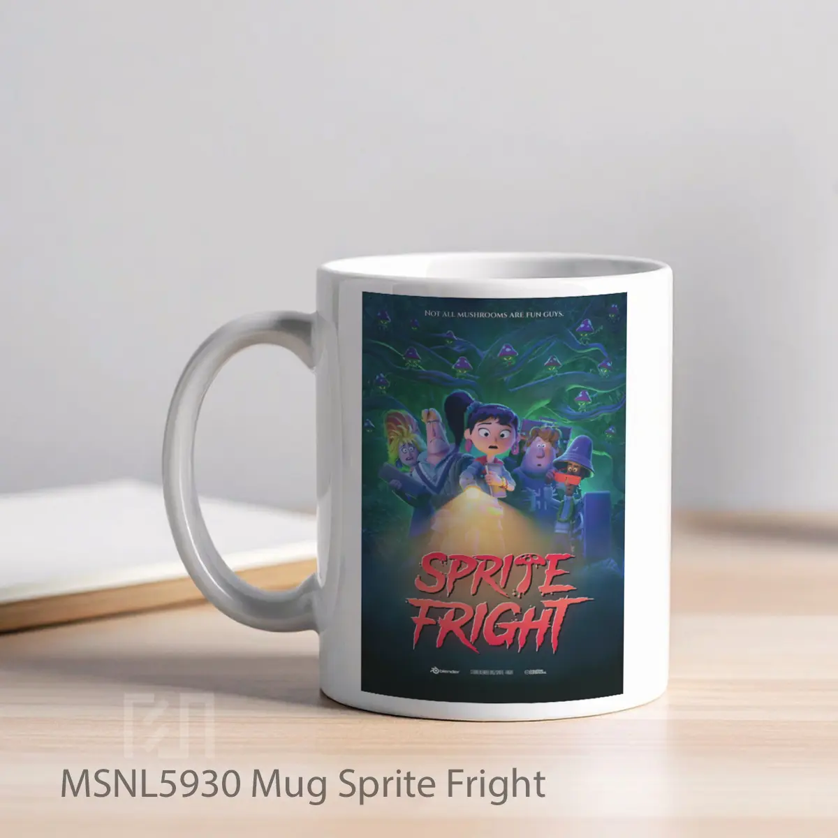 Mug Sprite Fright Gelas Keramik Tema Film MSNL5930 - Tampak Kiri