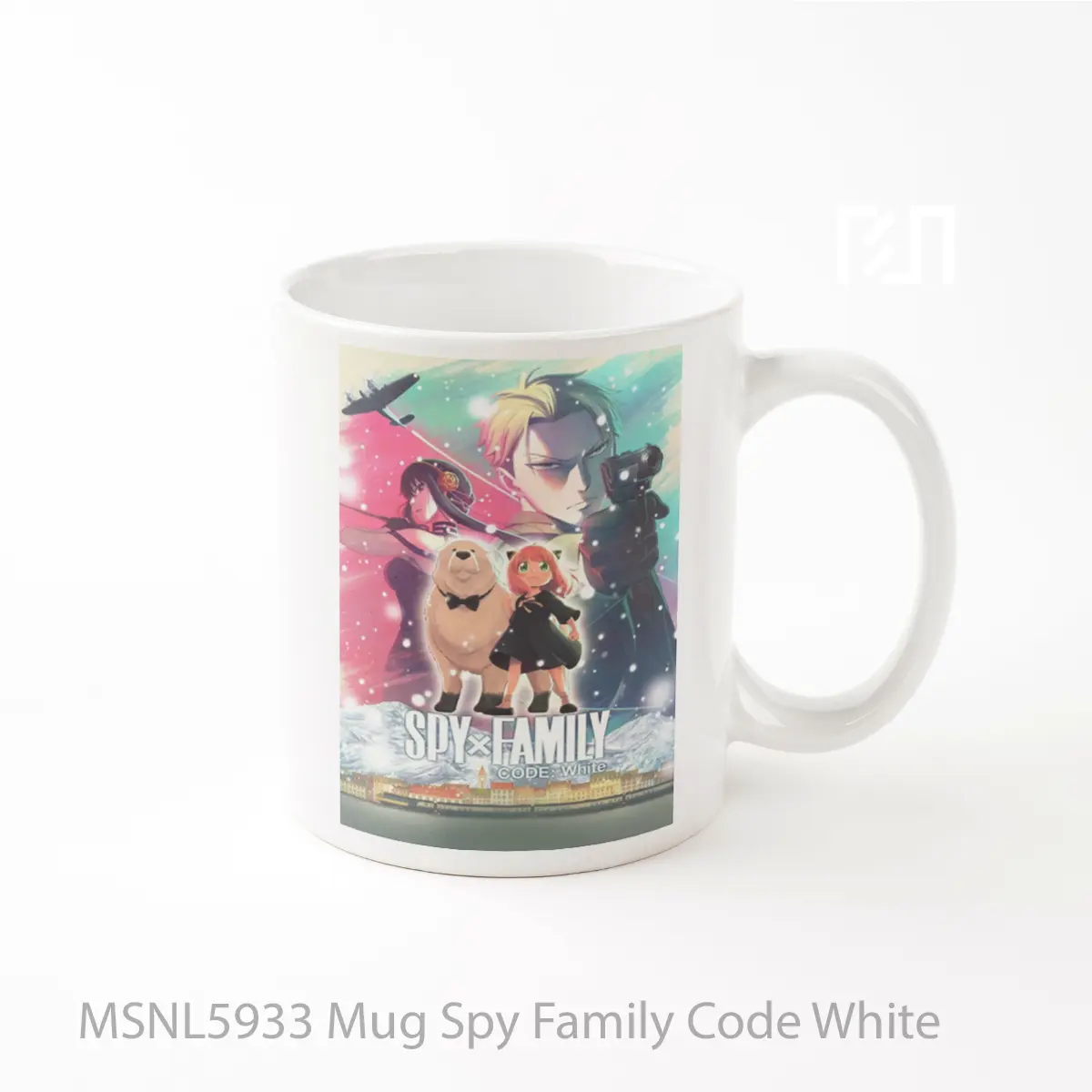 Mug Spy Family Code White Gelas Keramik Tema Film MSNL5933