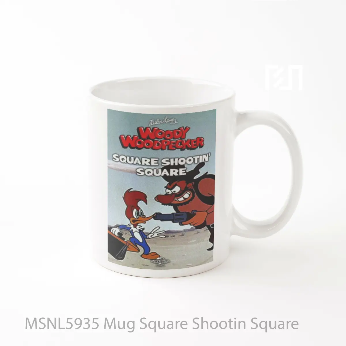Mug Square Shootin Square Gelas Keramik Tema Film MSNL5935