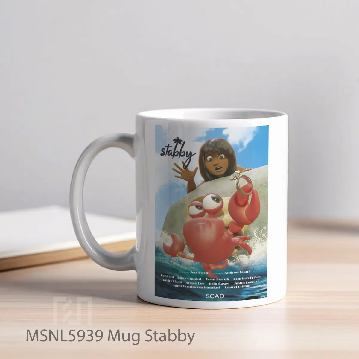 Mug Stabby Gelas Keramik Tema Film MSNL5939 - Tampak Kiri