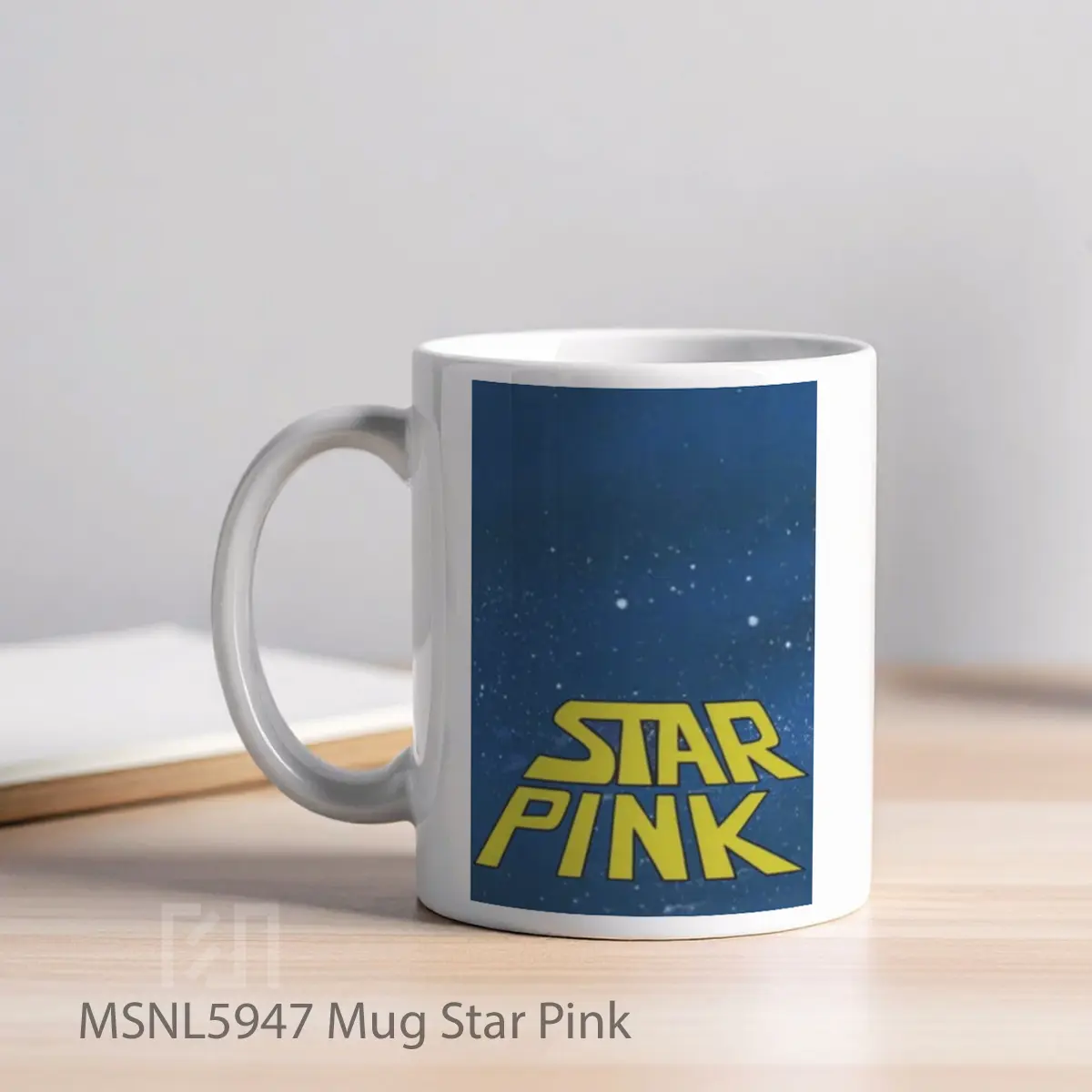 Mug Star Pink Gelas Keramik Tema Film MSNL5947 - Tampak Kiri