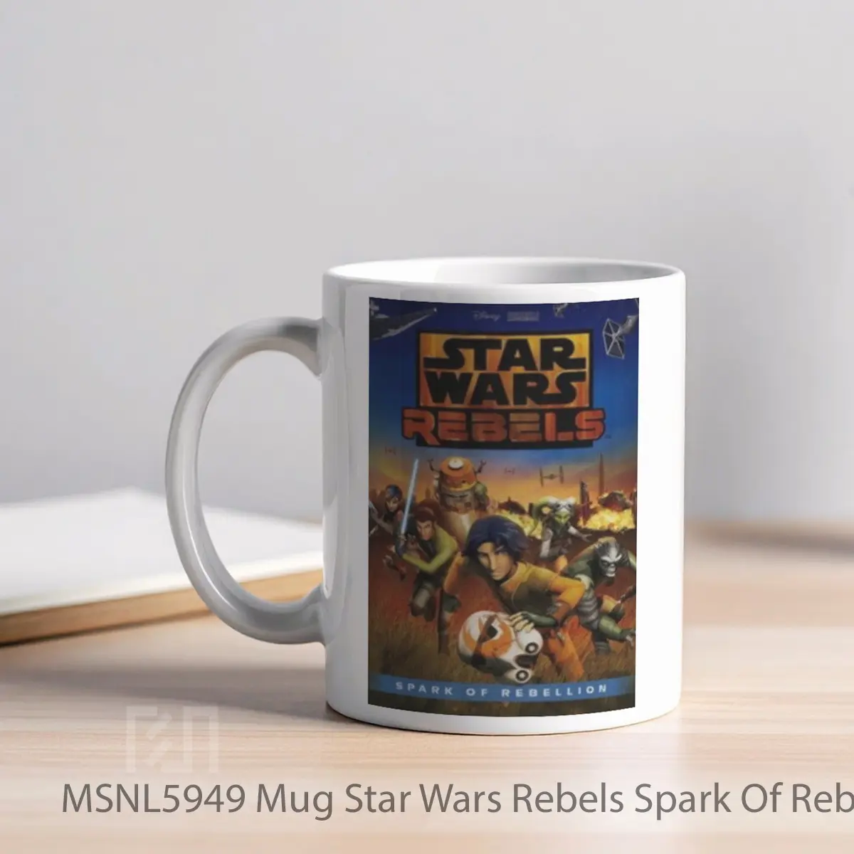 Mug Star Wars Rebels Spark Of Rebellion Gelas Keramik Tema Film MSNL5949 - Tampak Kiri