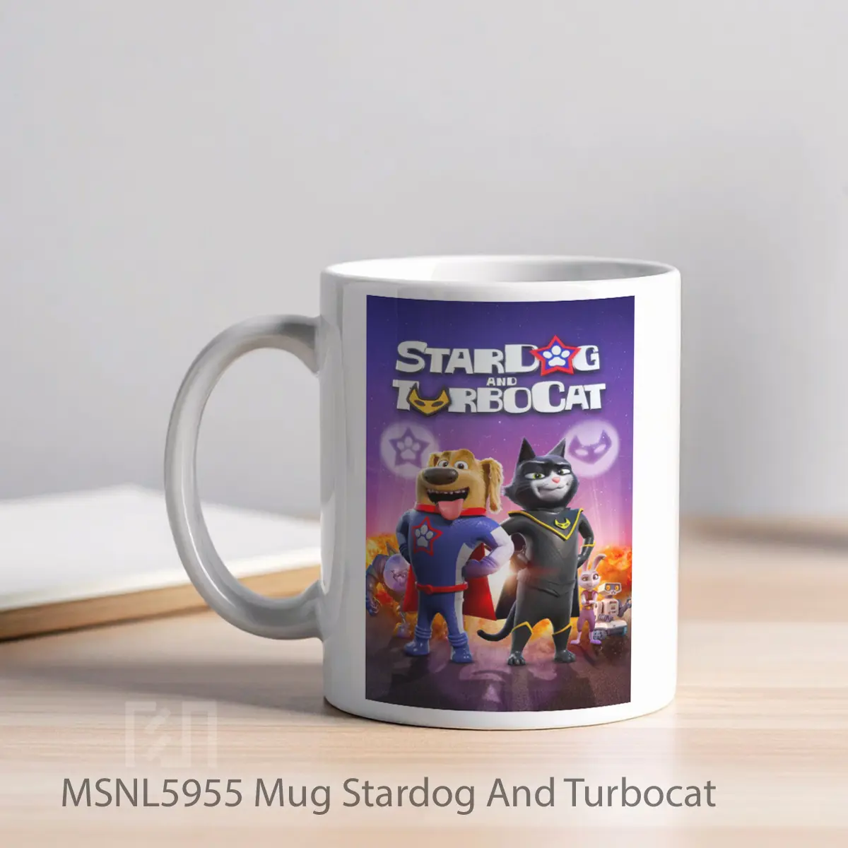 Mug Stardog And Turbocat Gelas Keramik Tema Film MSNL5955 - Tampak Kiri