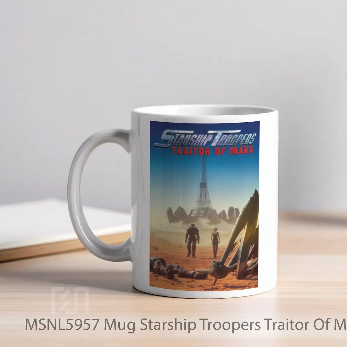 Mug Starship Troopers Traitor Of Mars Gelas Keramik Tema Film MSNL5957 - Tampak Kiri