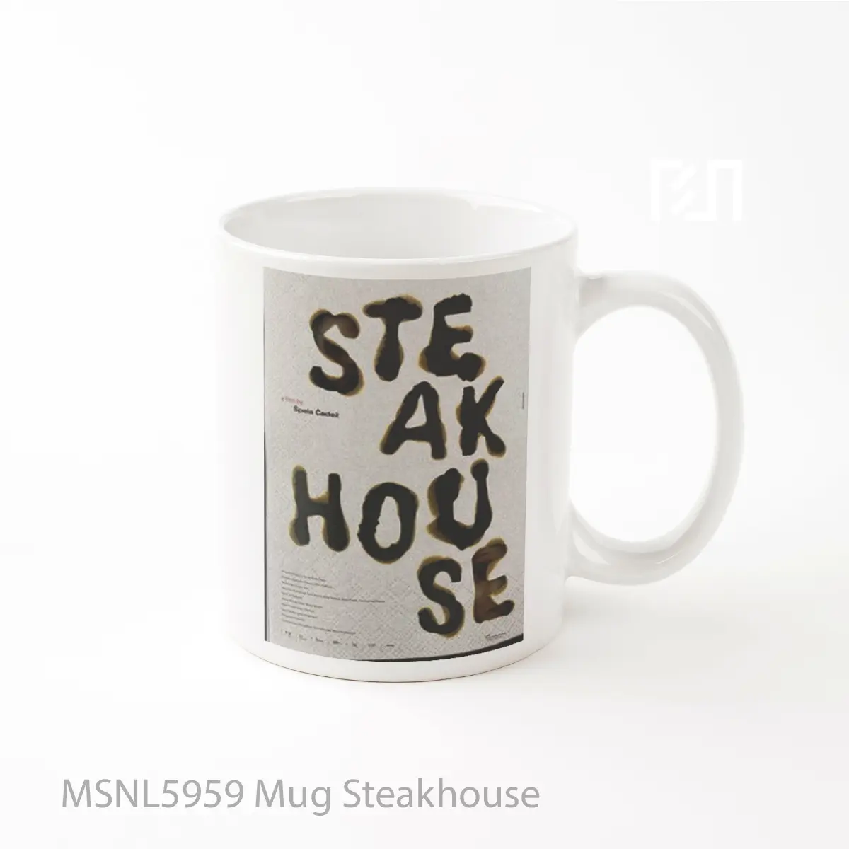 Mug Steakhouse Gelas Keramik Tema Film MSNL5959