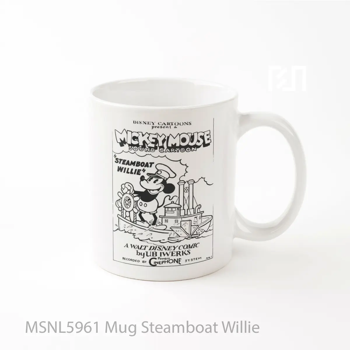 Mug Steamboat Willie Gelas Keramik Tema Film MSNL5961