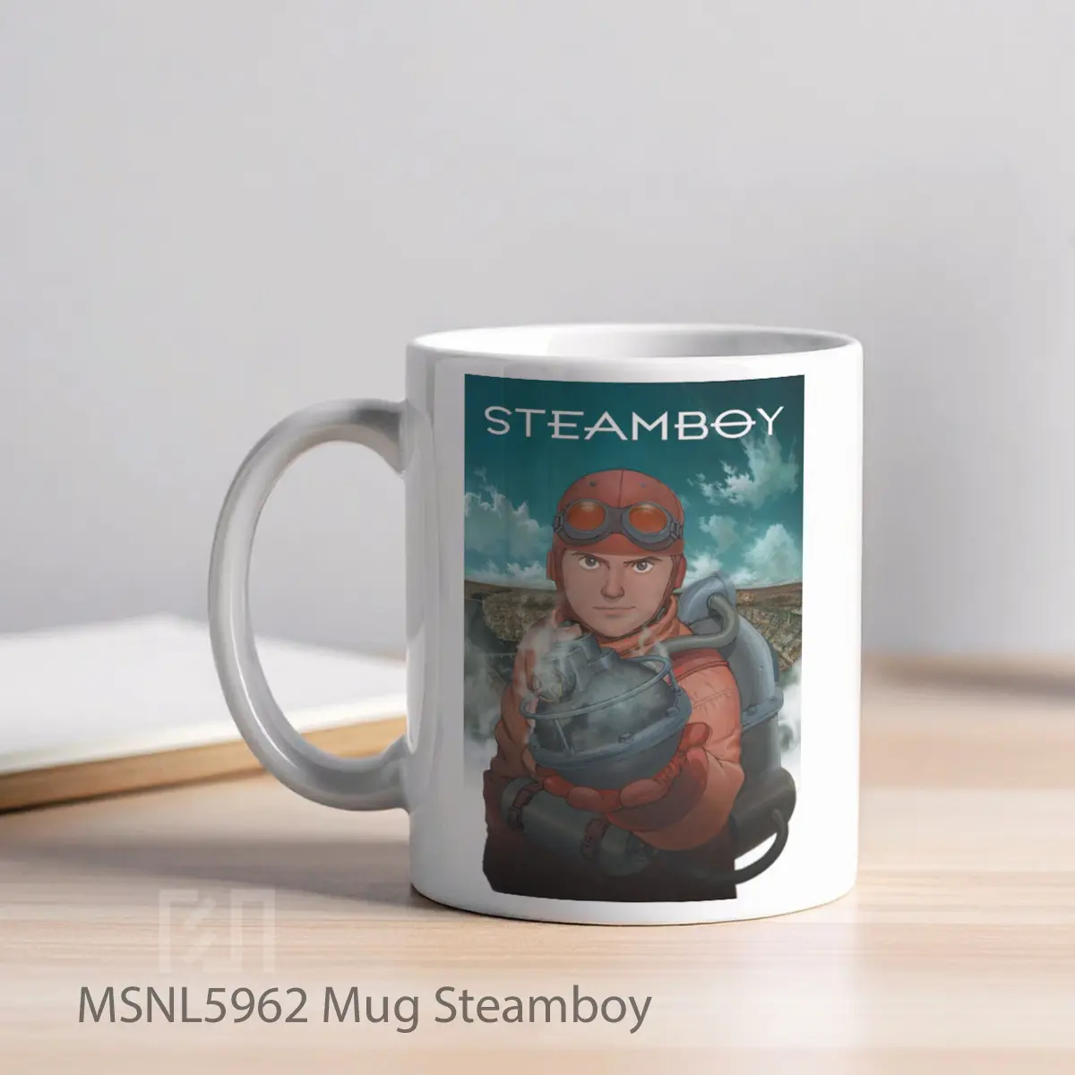 Mug Steamboy Gelas Keramik Tema Film MSNL5962 - Tampak Kiri