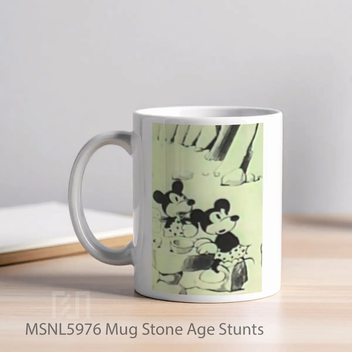 Mug Stone Age Stunts Gelas Keramik Tema Film MSNL5976 - Tampak Kiri