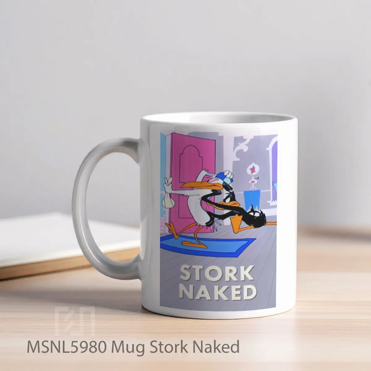 Mug Stork Naked Gelas Keramik Tema Film MSNL5980 - Tampak Kiri
