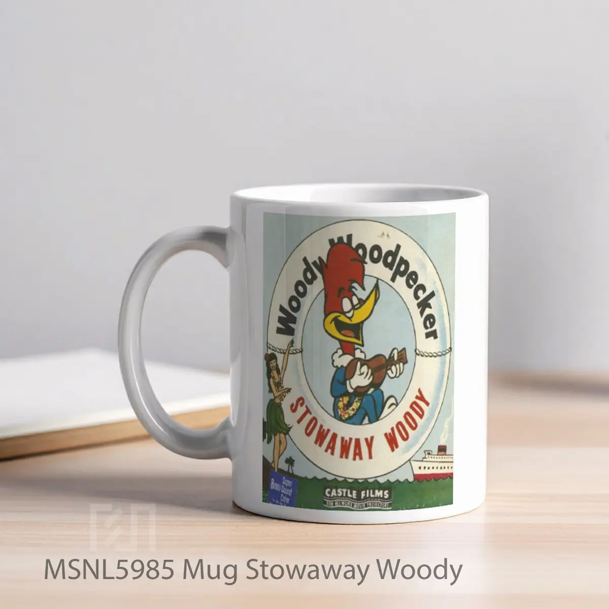 Mug Stowaway Woody Gelas Keramik Tema Film MSNL5985 - Tampak Kiri