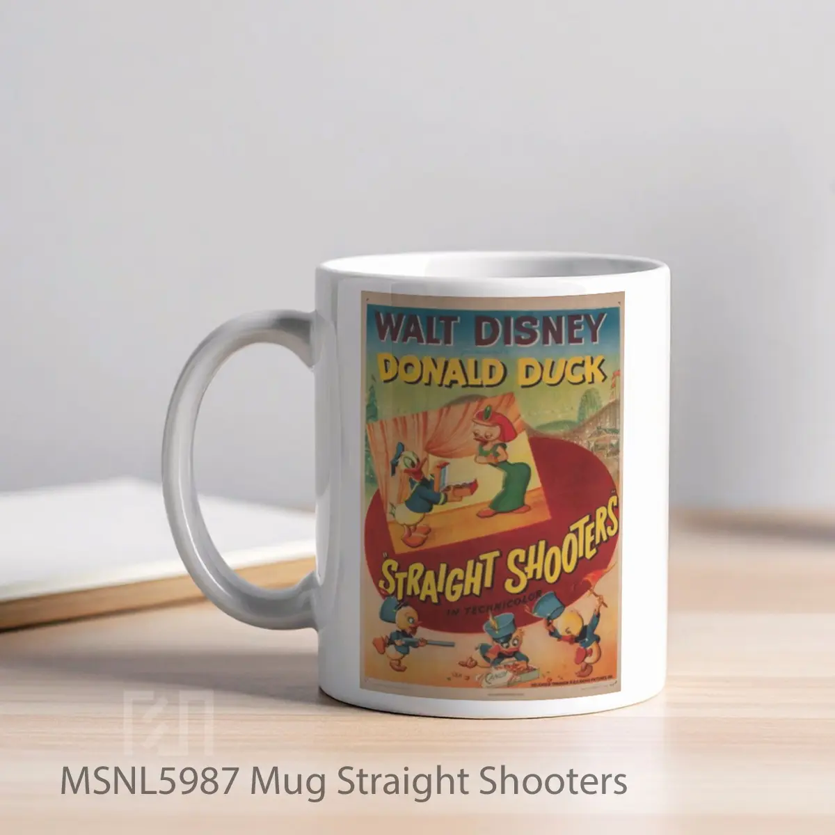 Mug Straight Shooters Gelas Keramik Tema Film MSNL5987 - Tampak Kiri