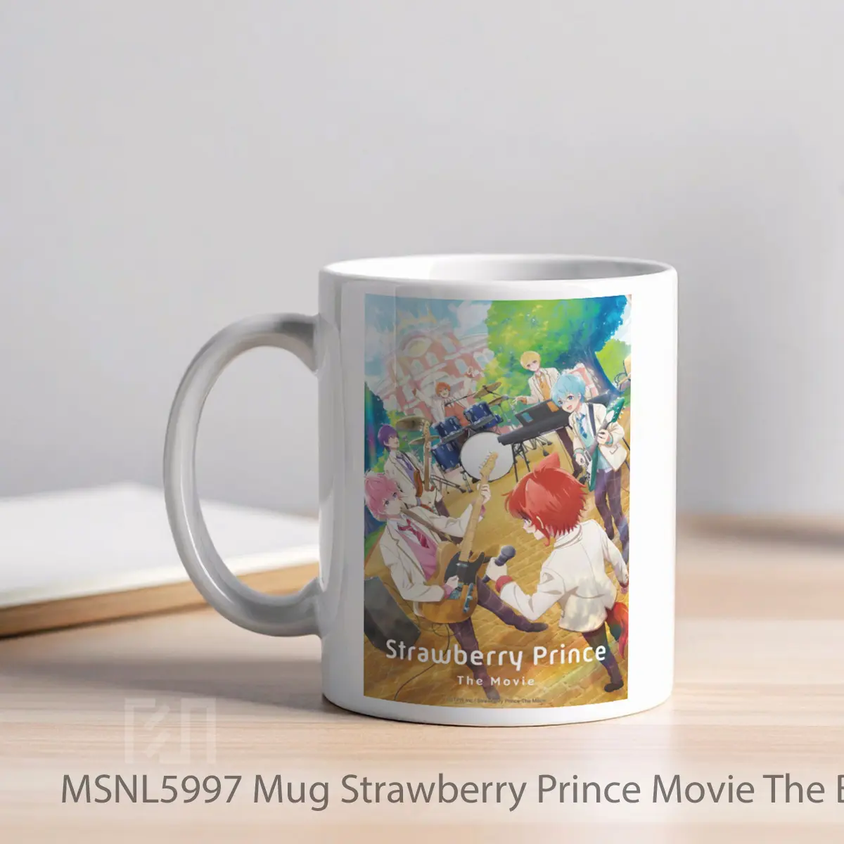 Mug Strawberry Prince Movie The Beginning Strawberry School Festival Gelas Keramik Tema Film MSNL5997 - Tampak Kiri
