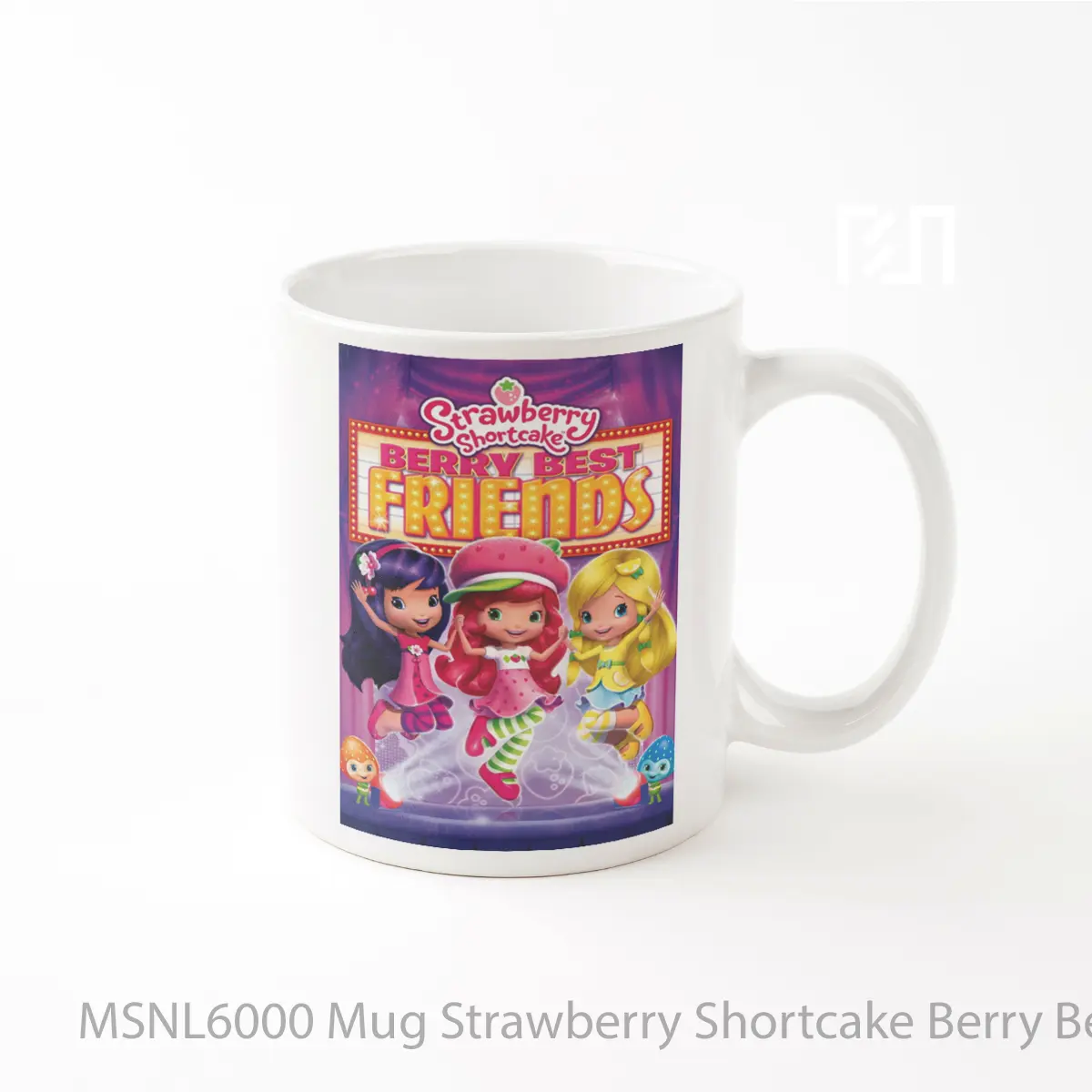 Mug Strawberry Shortcake Berry Best Friends Gelas Keramik Tema Film MSNL6000