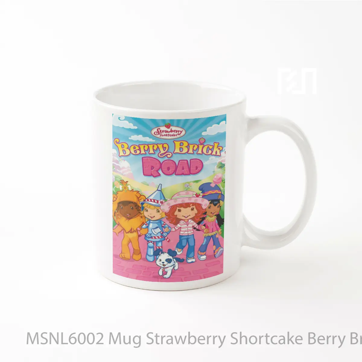 Mug Strawberry Shortcake Berry Brick Road Gelas Keramik Tema Film MSNL6002