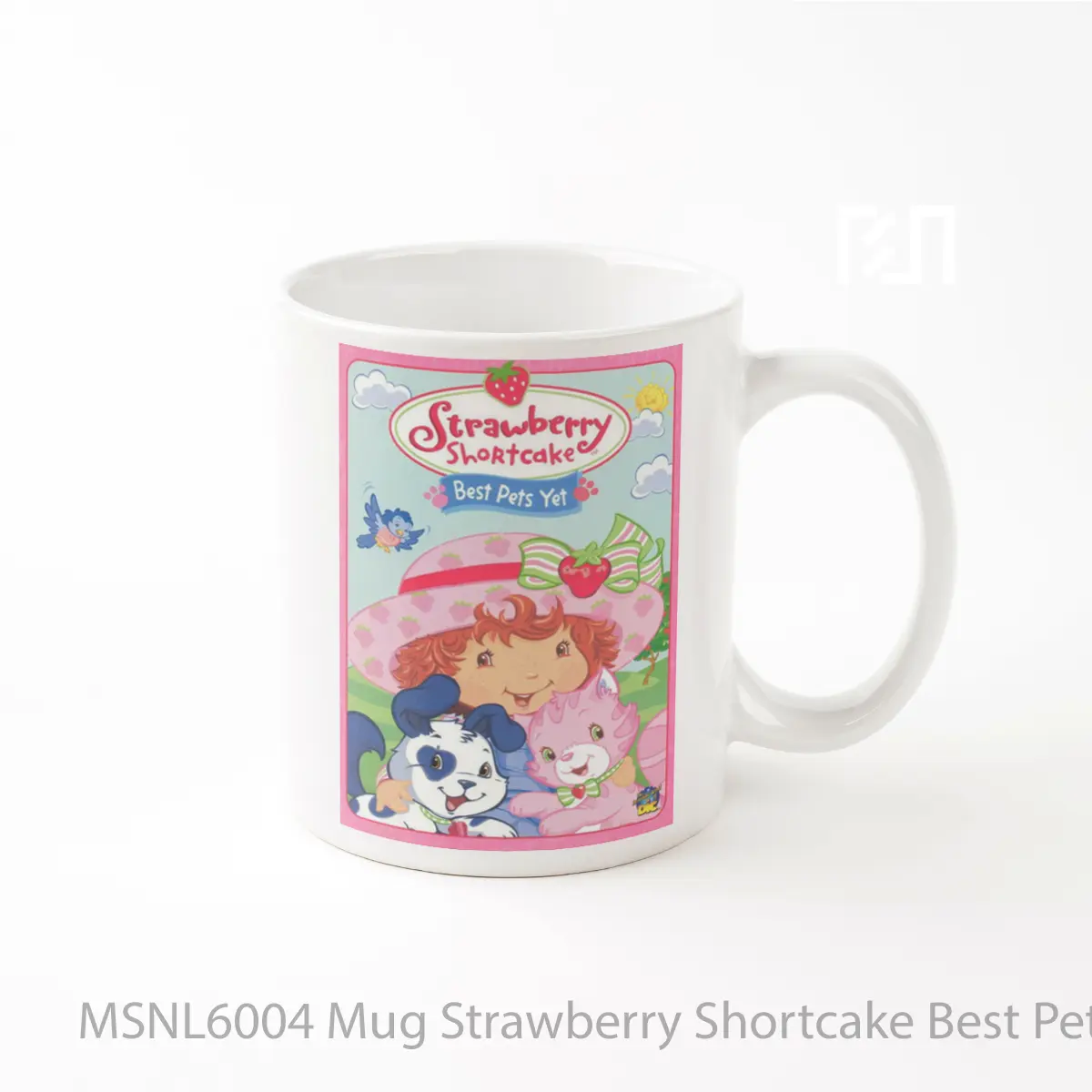 Mug Strawberry Shortcake Best Pets Yet Gelas Keramik Tema Film MSNL6004