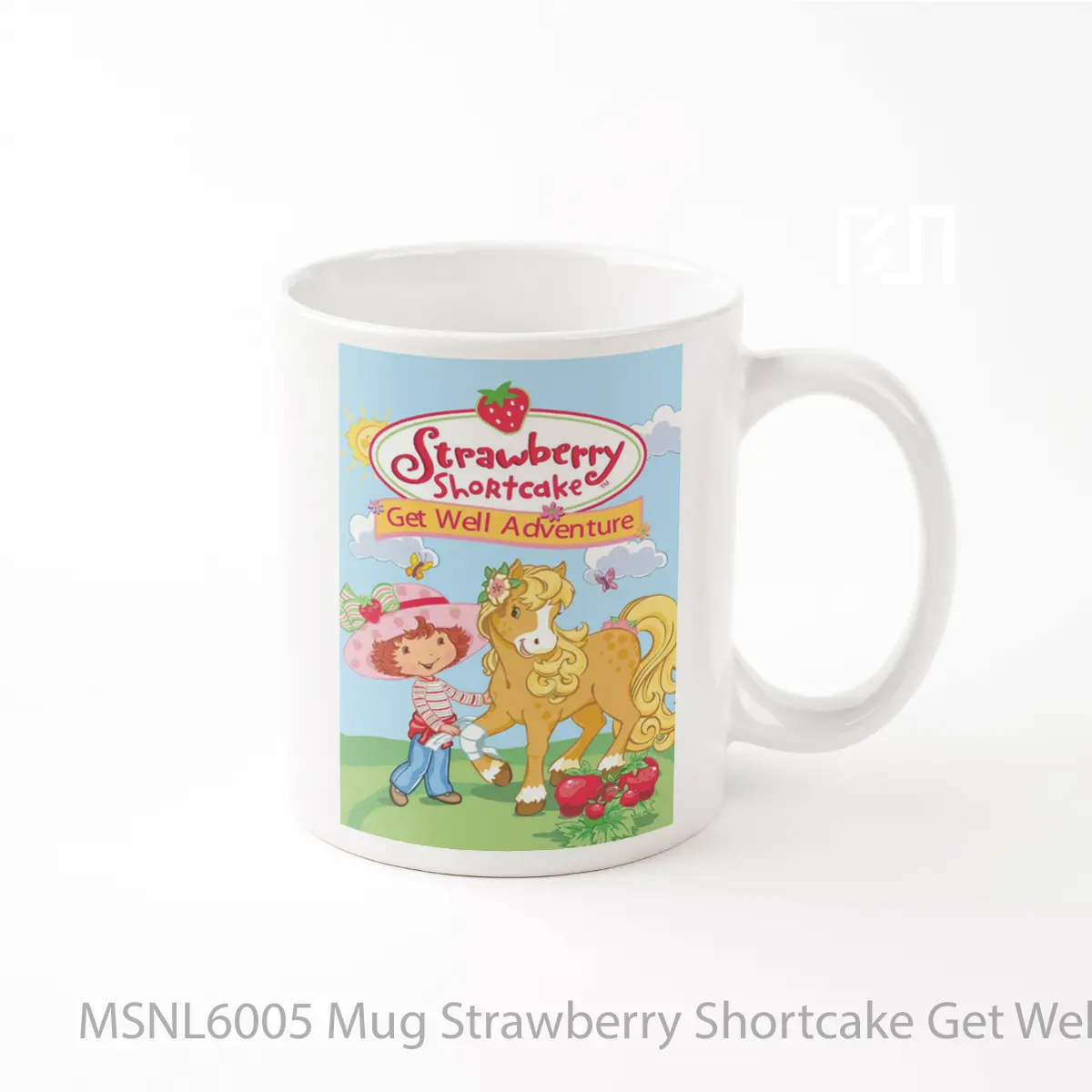 Mug Strawberry Shortcake Get Well Adventure Gelas Keramik Tema Film MSNL6005